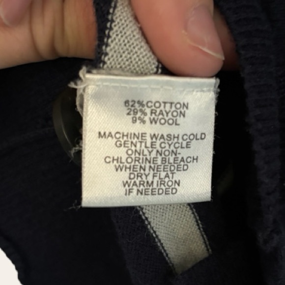 Ann Taylor Loft Navy Striped Cardigan Women’s Size Small - Picture 3 of 5